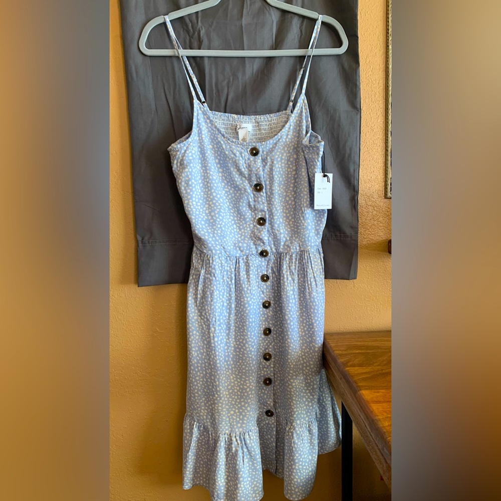 Cute summer dress blue/white